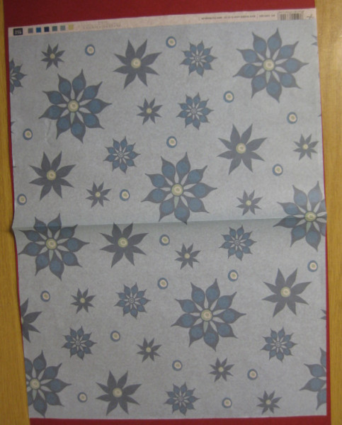 7009004 Decoupagepapier Flowers blue