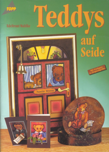 1940 Buch Seidenmalerei Teddys auf Seide