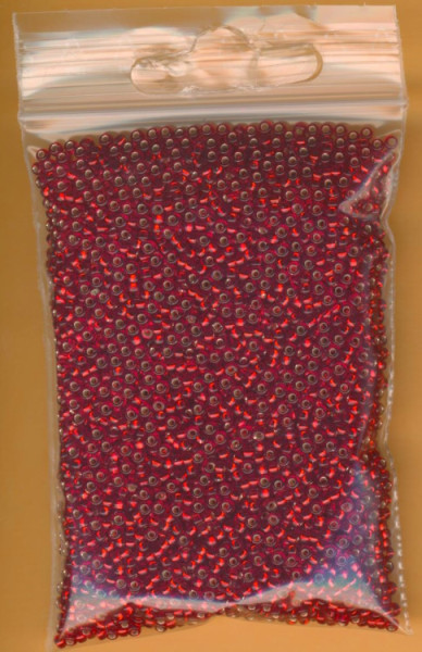 501111 Miyuki Rocailles 11/0 2mm ruby Silbereinzug 50g