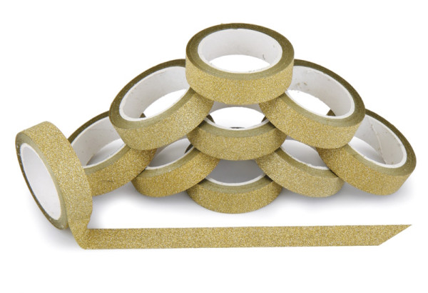 2486995 Krepp Klebeband 10,4mm gold metallic 10m