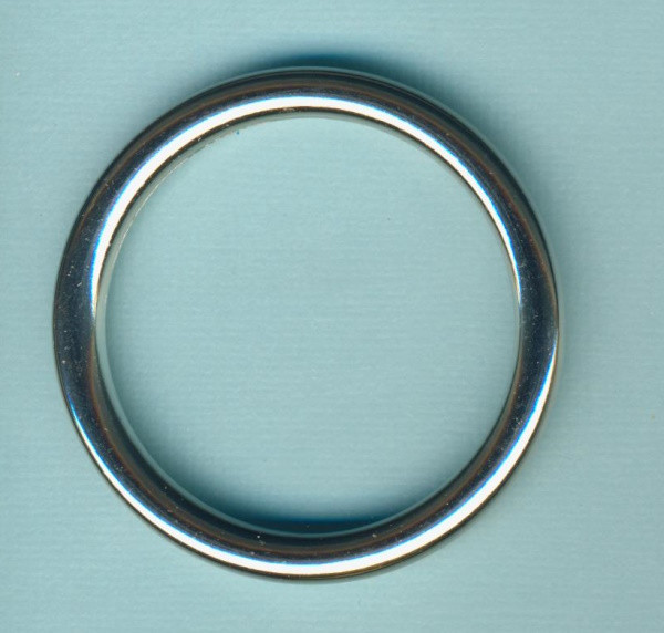 2403391 Makramee Ring 55mm silber