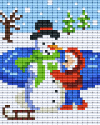 801393 Pixelhobby Klassik Set Schneemann bauen