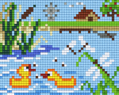 801266 Pixelhobby Klassik Set Enten im Wasser