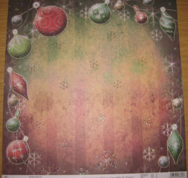 8369670 Scrapbook Papier Premium Glitter Weihnachten Vorderseite