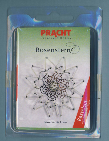 015911315 Bastelset Perlenstern Rosenstern 11cm