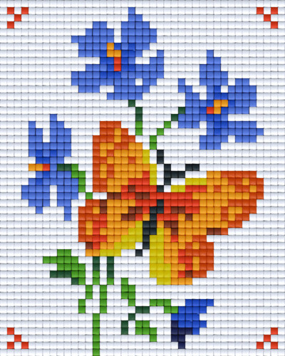 801086 Pixelhobby Klassik Set Blumen und Schmetterling 2
