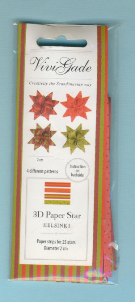 22574 Fröbelsterne Papierstreifen 3D Paper Star Helsinki