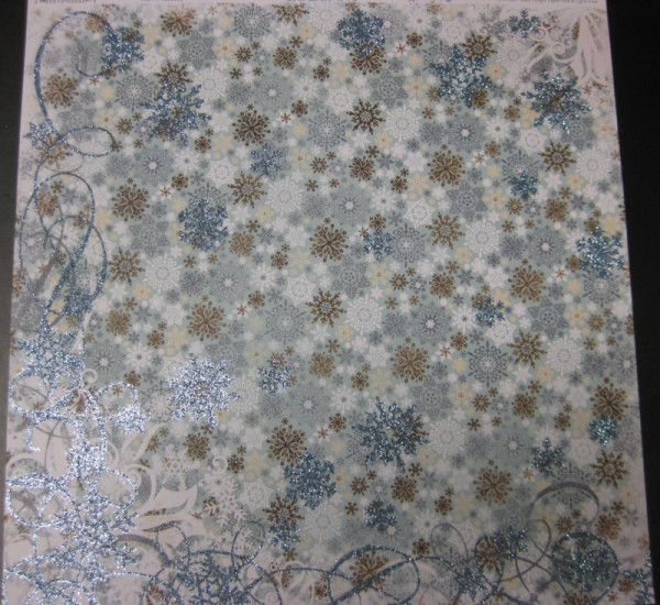 7303955 Scrapbook Papier Snowfall Blizzard 30,5x30,5cm Vorderseite