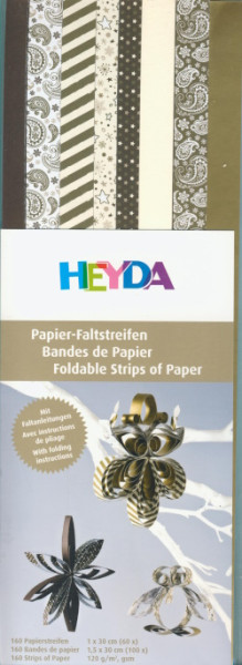 4875654 Heyda Papierstreifen gold elfenbein