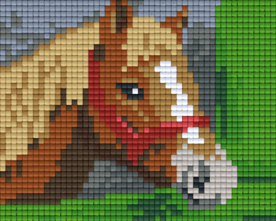 801360 Pixelhobby Klassik Set Pferd im Stall