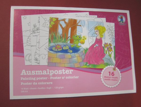 24450099 Ausmalposter für Mädchen A3