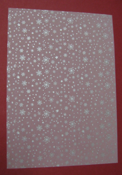 4875513 Transparentpapier A4 Schneeflocken silber