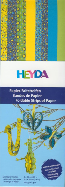 4875661 Heyda Papierstreifen gelb grün