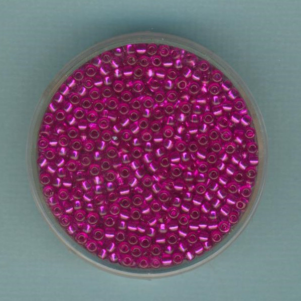 96112217 Toho Beads 2,2mm fuchsia Silbereinzug 12g