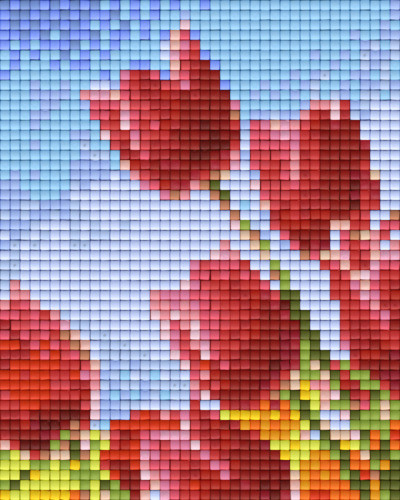 801332 Pixelhobby Klassik Set Tulpen rot