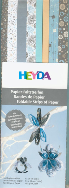 4875655 Heyda Papierstreifen silber hellblau