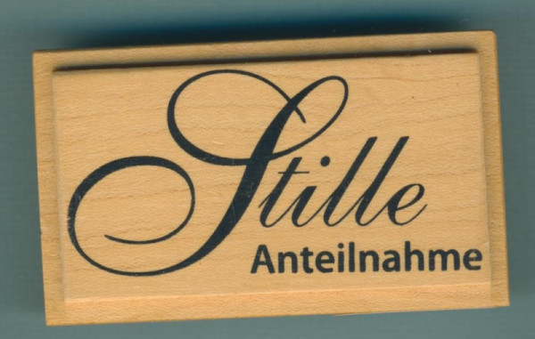 1800380 Stempel Stille Anteilnahme 7x4cm