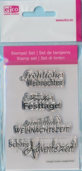 4511124 Stempel Clear Weihnachten 11 transparent 74 x 105mm