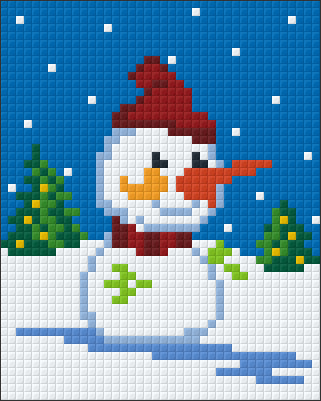 801106 Pixelhobby Klassik Set Schneemann 4