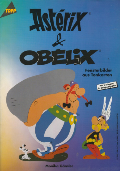 2014 Buch Asterix und Obelix Fensterbilder aus Tonkarton