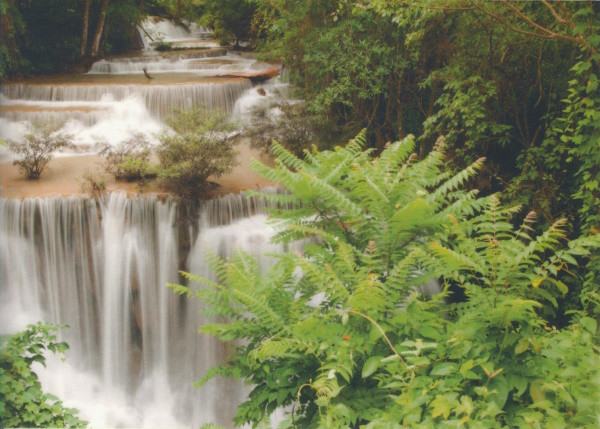 005542 Einleger Transparentpapier Wasserfall