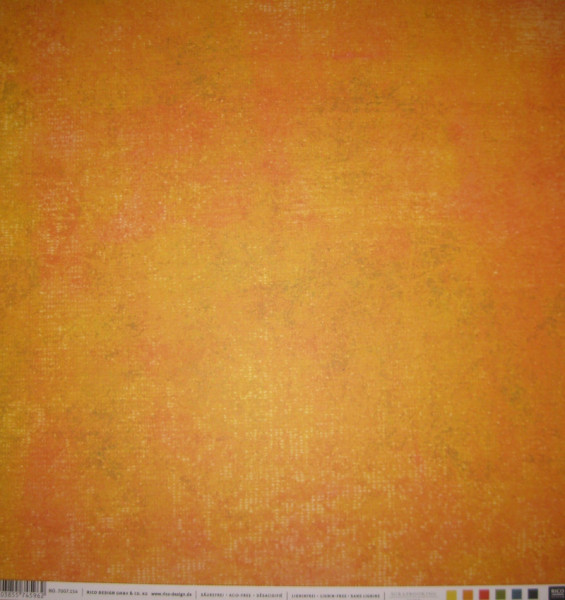 7007154 Scrapbook Papier Textur orange 30,5x30,5cm